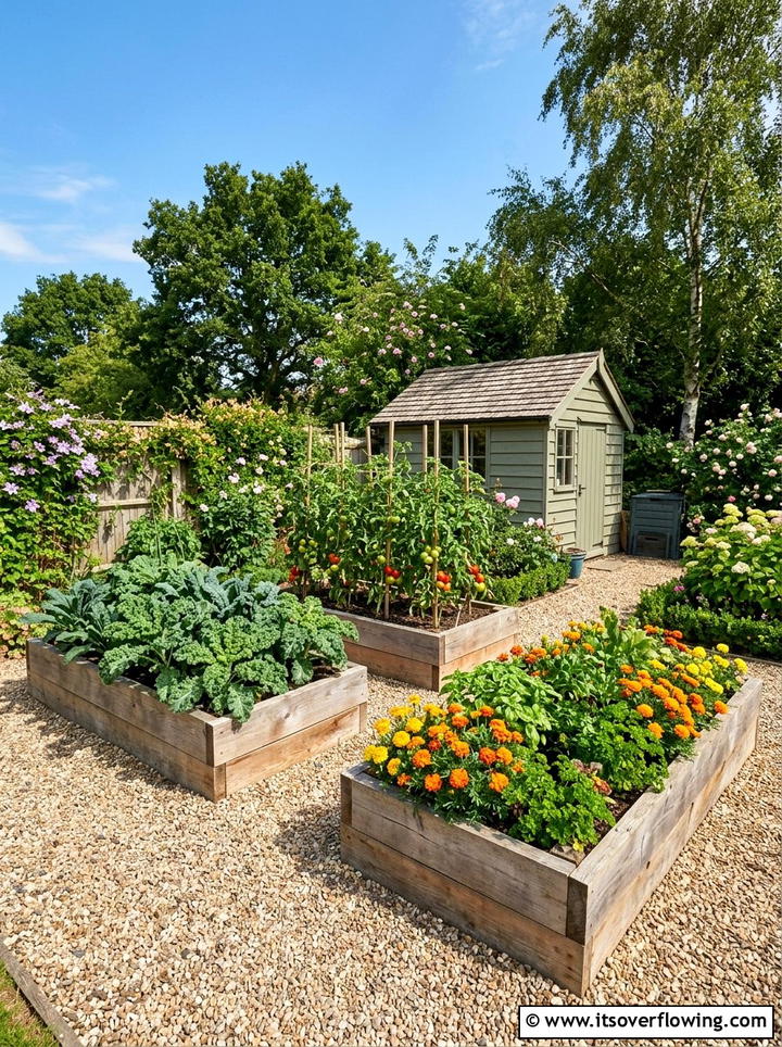 Raised Vegetable Bed - 25 garden decor ideas