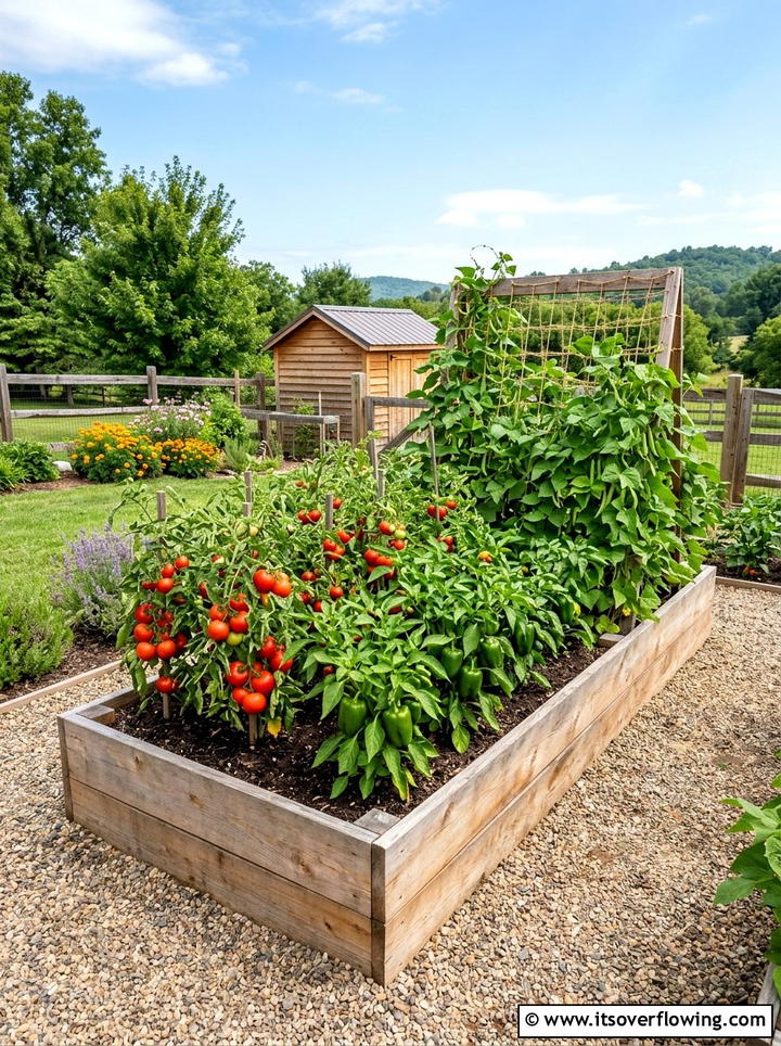 Raised Vegetable Bed - 25 garden ideas for full sun