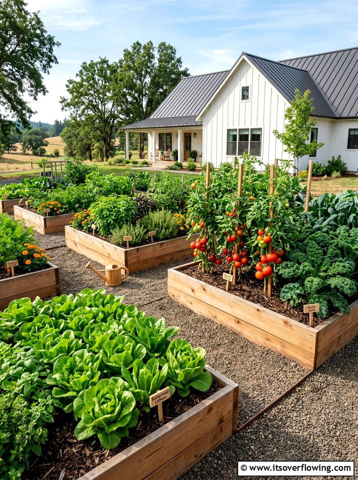 Raised Vegetable Bed - 25 garden ideas for spring