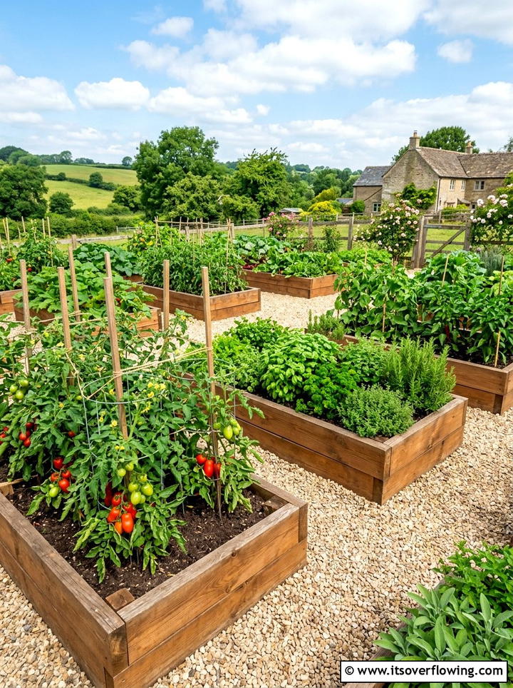 Raised Vegetable Bed - 25 backyard ideas with no grass