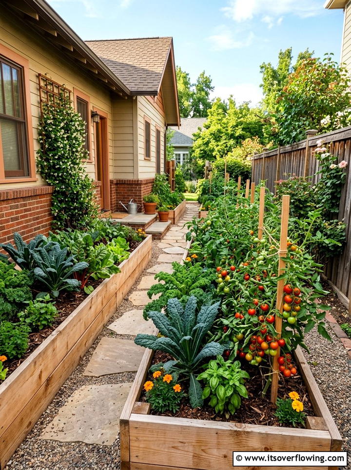 Raised Vegetable Beds - 25 garden design ideas for side yard strips