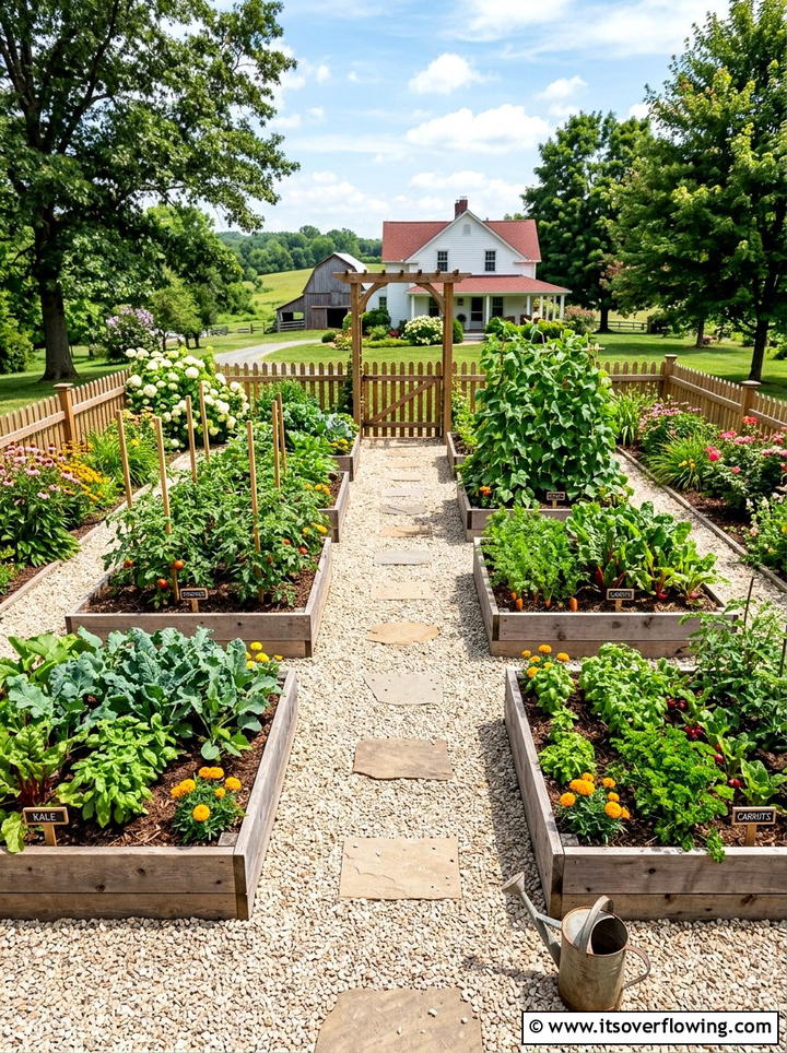 Raised Vegetable Garden - 25 backyard ideas for large yards