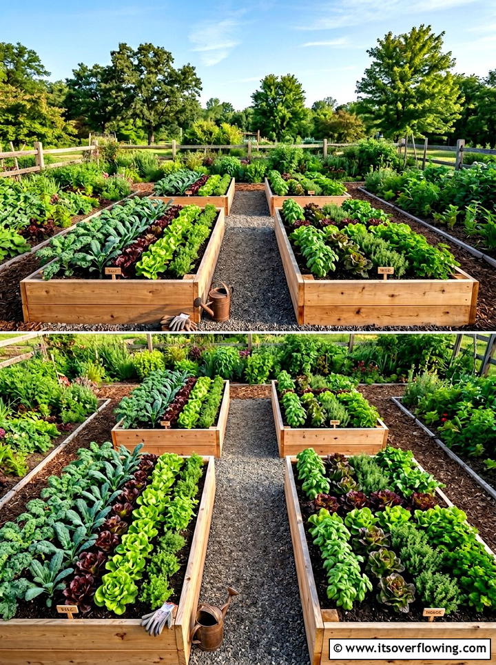 Raised Vegetable Planter - 25 garden design ideas with repetition
