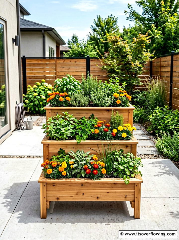 Raised Wooden Planter - 25 garden design ideas for suburban backyards