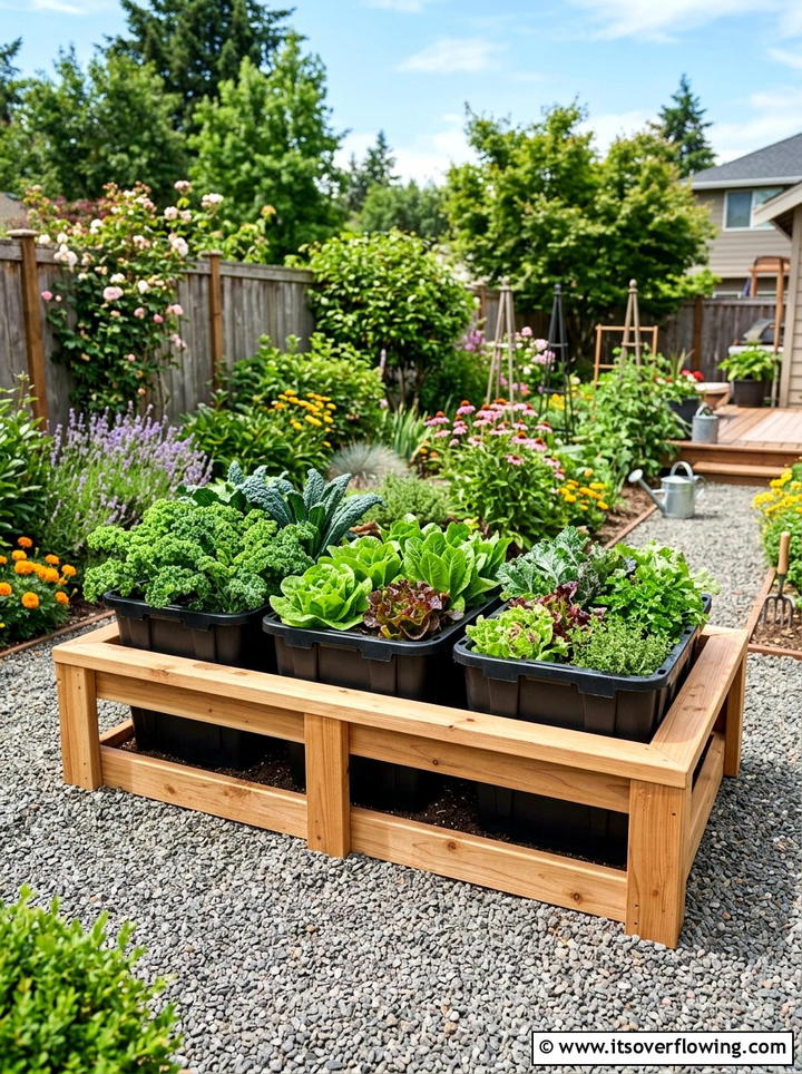 Raised bed garden storage box - 25 recycled garden ideas with storage bins