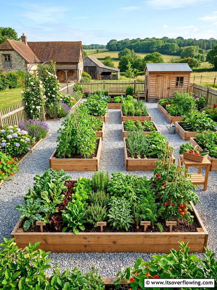 Raised bed kitchen garden - 25 garden design ideas for projects