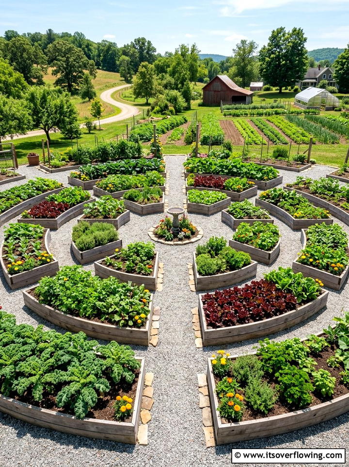 Raised bed mandala - 25 creative garden ideas with mandala gardens