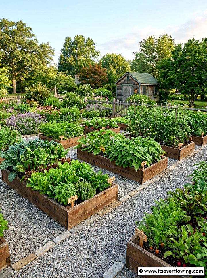 Raised bed vegetable garden - 25 cheap garden ideas with seeds