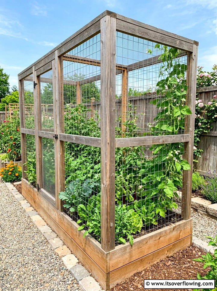 Raised bed with fence - 25 garden design ideas with raised beds