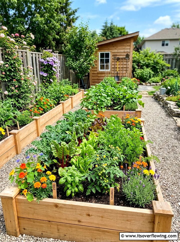 Raised garden bed - 25 garden ideas for rainy climate