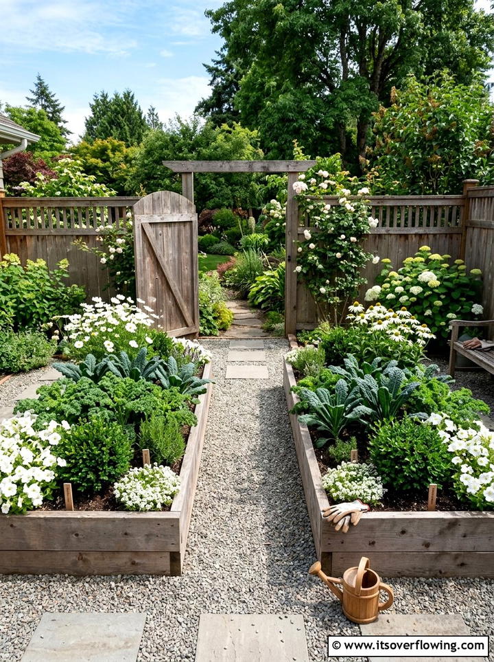 Raised garden bed - 25 small garden ideas with low maintenance plants