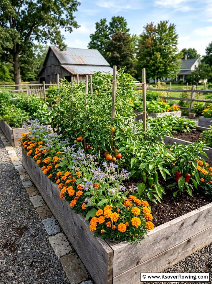 Raised garden bed companion plants - 25 creative garden ideas with pollinator beds