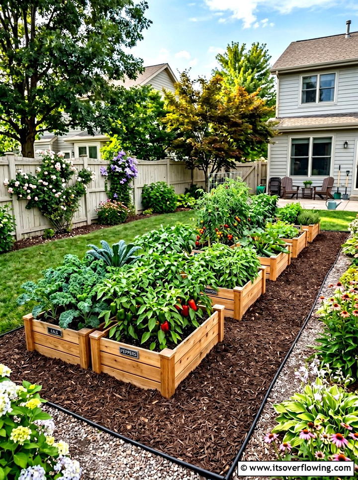 Raised garden bed crates - 25 garden ideas with old crates