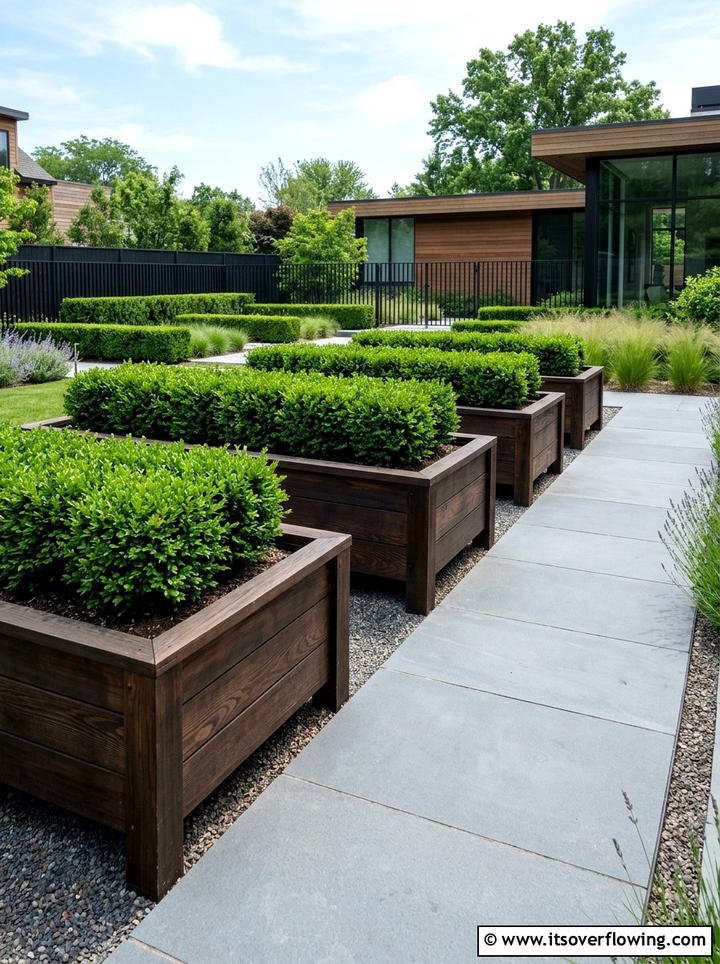 Raised planter beds - 25 backyard ideas with minimalist style