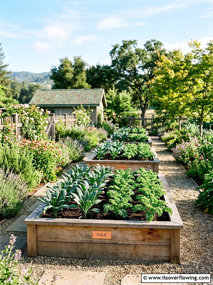 Raised vegetable garden - 25 creative garden ideas with minimal planting palette