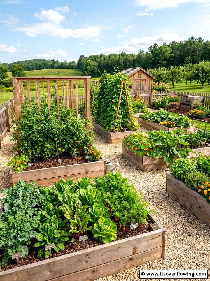 Raised vegetable garden - 25 garden ideas for backyards