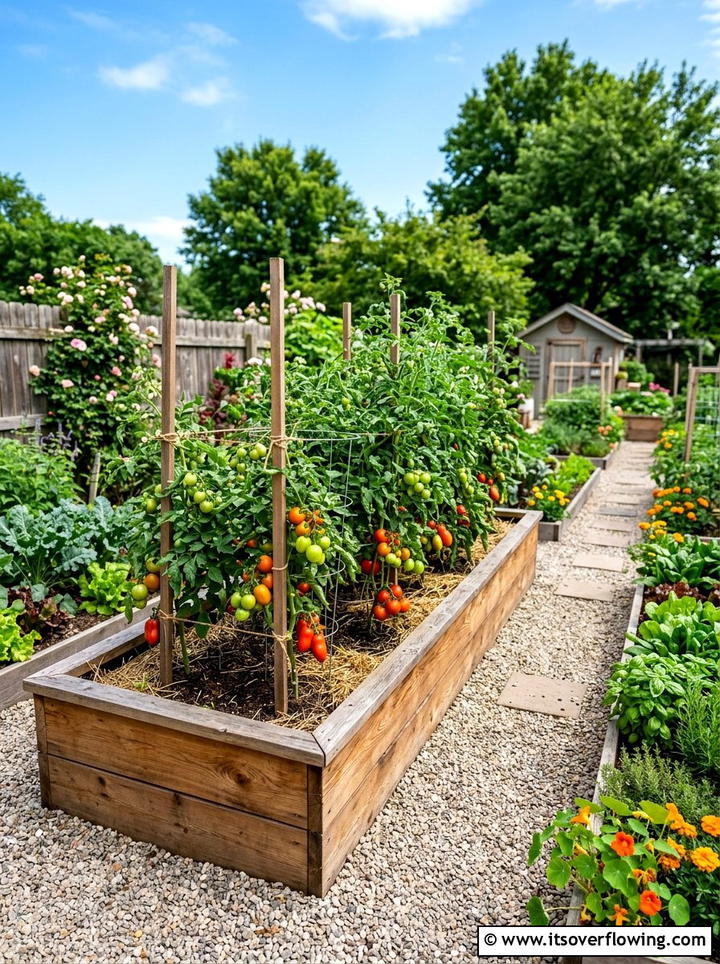 Raised wooden garden bed - 25 small garden ideas for patio