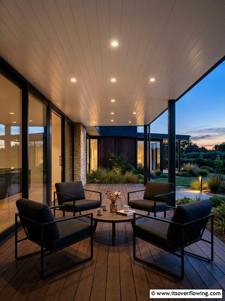 Recessed Porch Lighting - 25 front porch ideas for deep porch