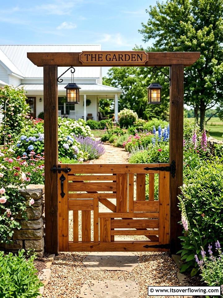 Reclaimed Barn Wood Gate - 25 reusing old things ideas for gate decor