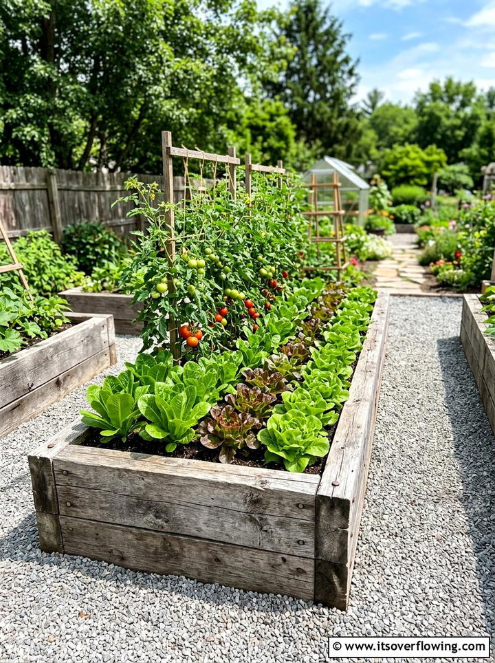 Reclaimed Lumber Raised Garden Bed - 25 backyard decorating ideas with reclaimed wood projects