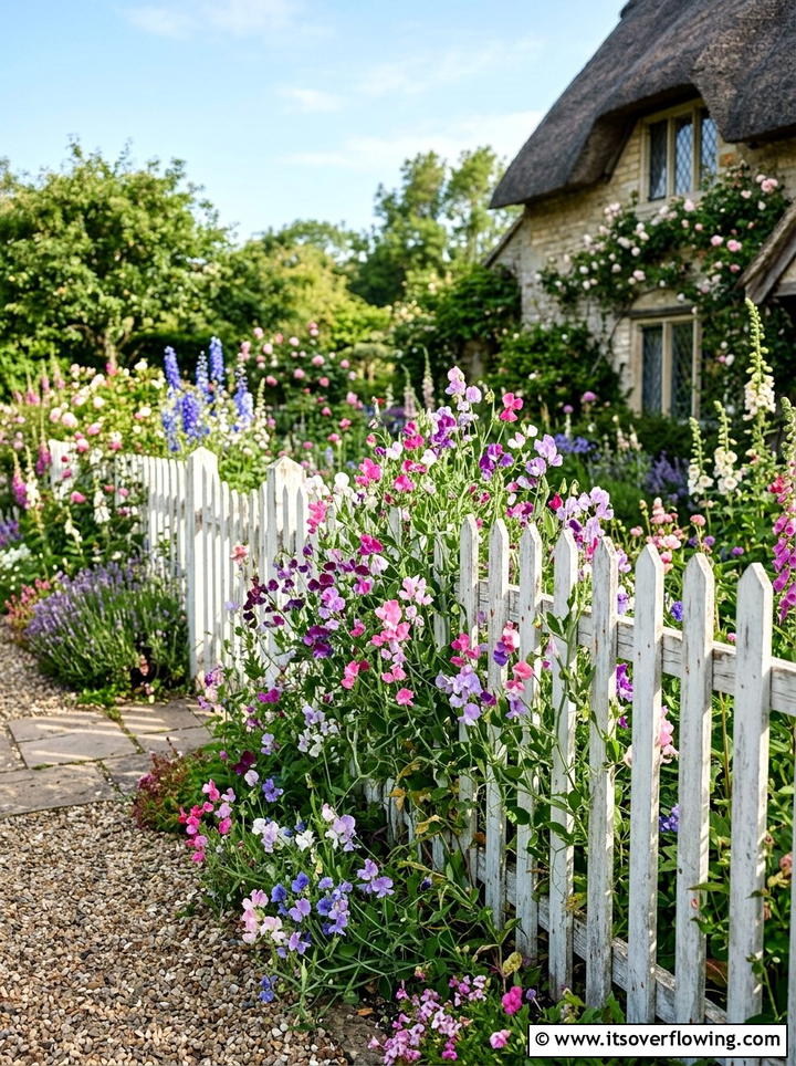 Reclaimed Picket Fence Trellis - 25 recycled garden ideas with composting