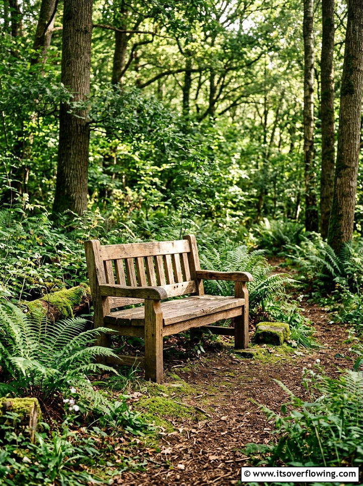 Reclaimed Timber Garden Bench - 25 upcycled garden ideas with garden benches