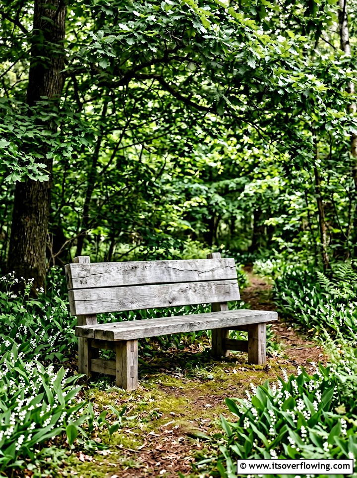 Reclaimed Wood Bench - 25 upcycled garden ideas for shaded spaces