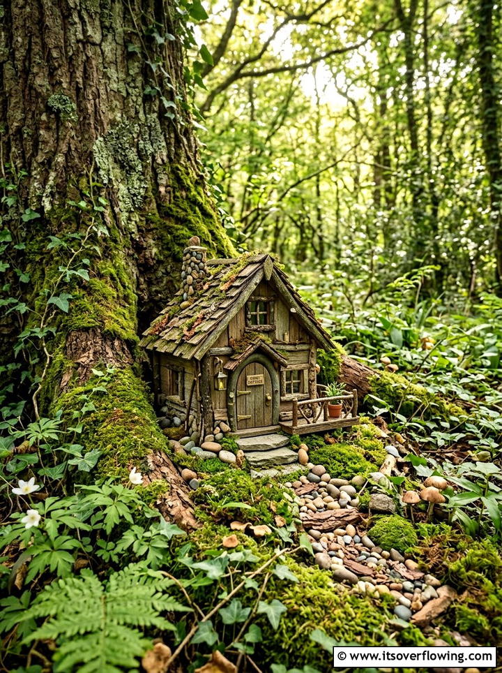 Reclaimed Wood Fairy House - 25 upcycled garden ideas with reclaimed wood