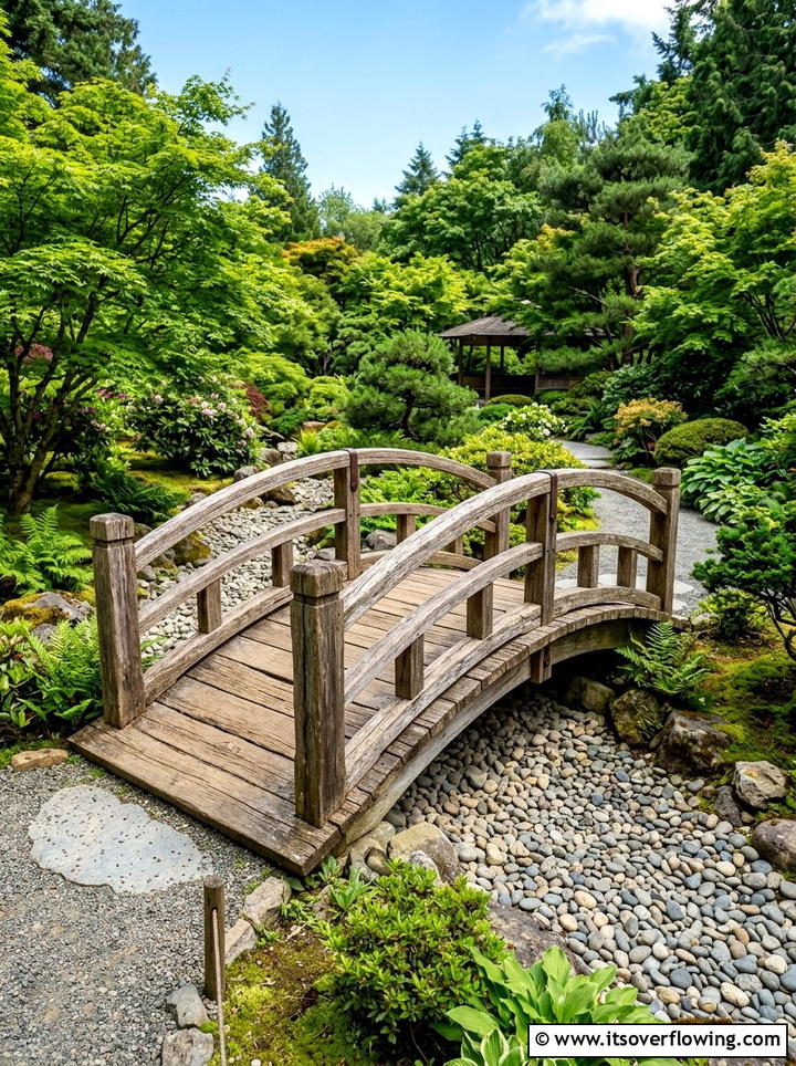 Reclaimed Wood Garden Bridge - 25 backyard decorating ideas with reclaimed wood projects