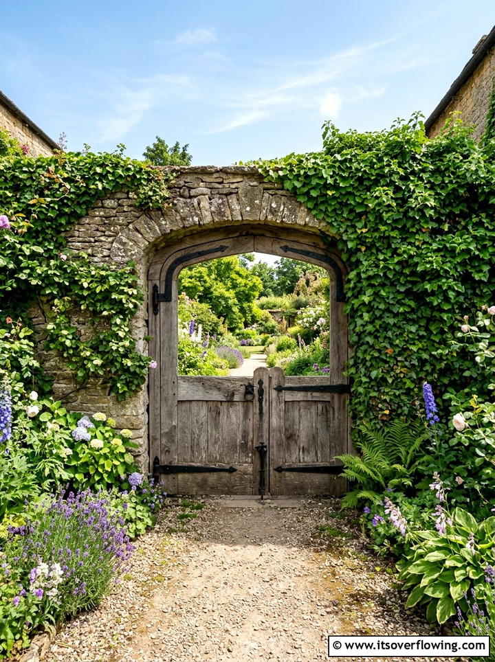 Reclaimed Wood Garden Gate - 25 upcycled garden ideas with reclaimed wood