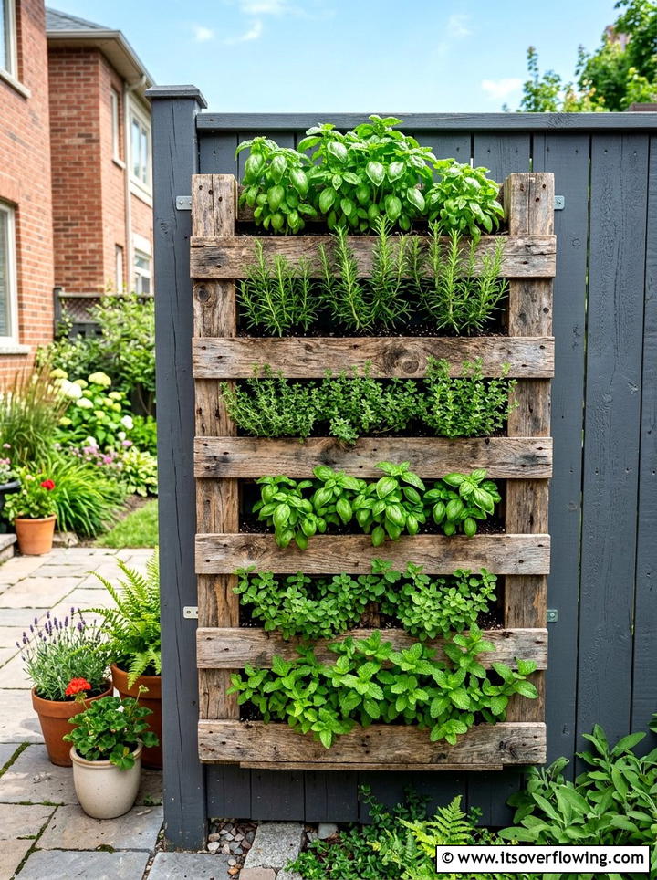 Reclaimed Wood Pallet - 25 reusing old things ideas for garden planters