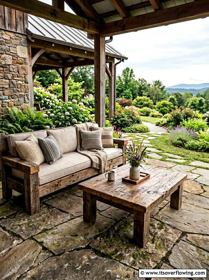 Reclaimed Wood Porch Furniture - 25 front porch ideas with farmhouse style