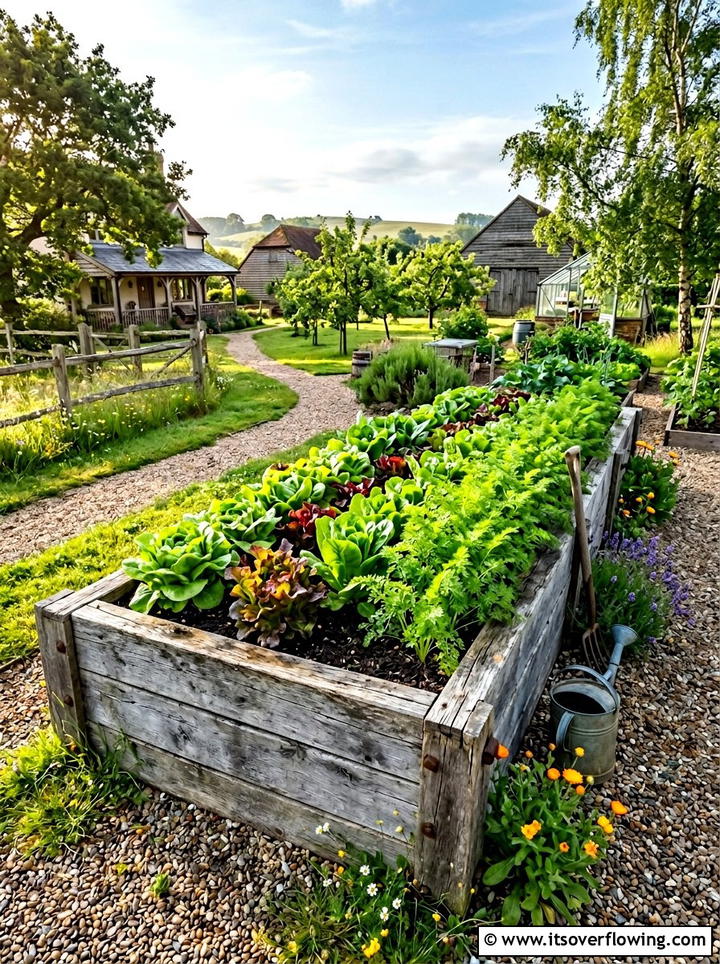 Reclaimed Wood Raised Bed - 25 small garden ideas on a budget