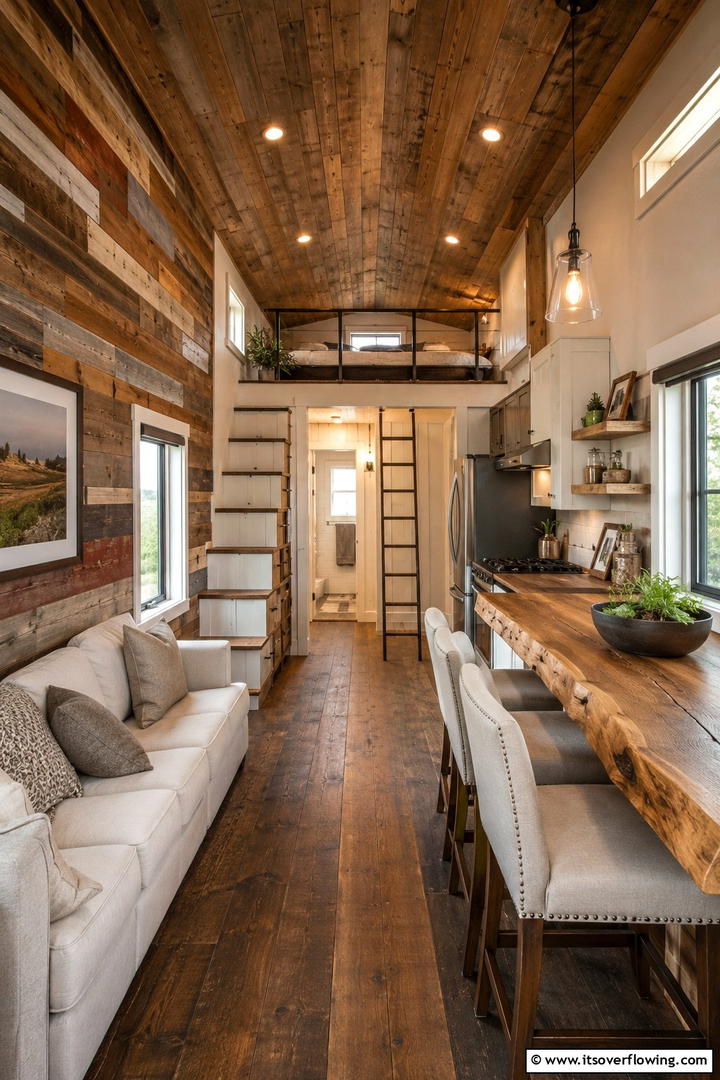 Reclaimed Wood Tiny House - 30 Rustic Tiny House Ideas for Compact, Cozy Living