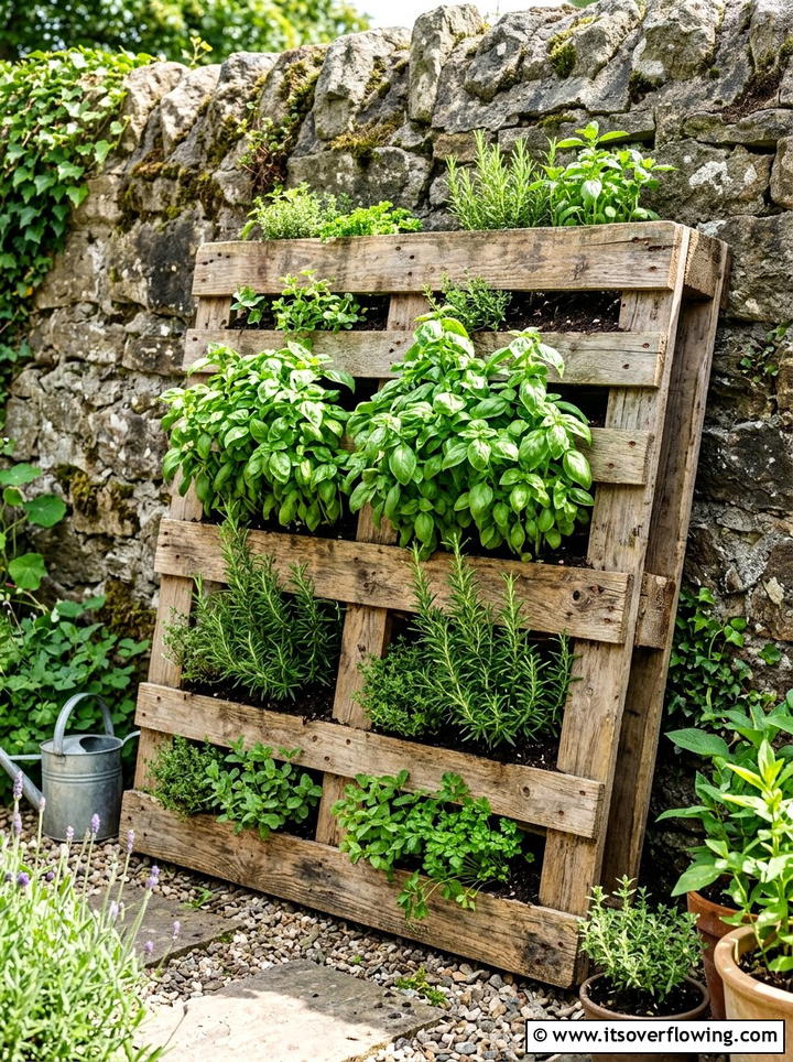 Reclaimed Wooden Pallet - 25 reusing old things ideas for rustic garden look