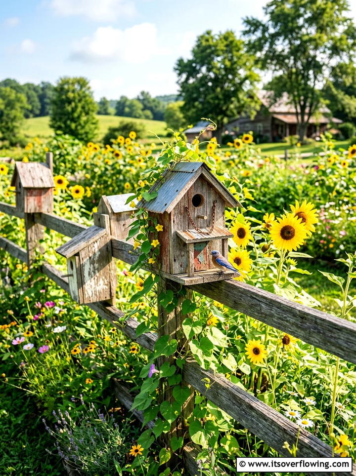 Reclaimed wood birdhouse - 25 backyard ideas with reclaimed wood