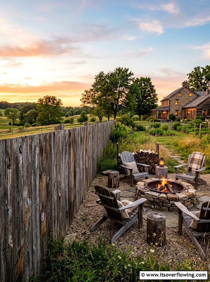 Reclaimed wood fence - 25 small garden ideas with privacy screens