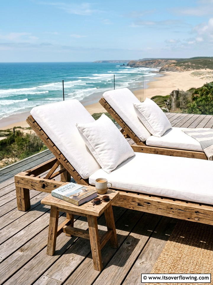 Reclaimed wood lounge chair - 25 backyard ideas with reclaimed wood
