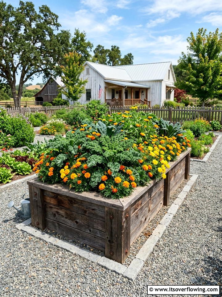 Reclaimed wood raised garden bed - 25 backyard ideas with reclaimed wood