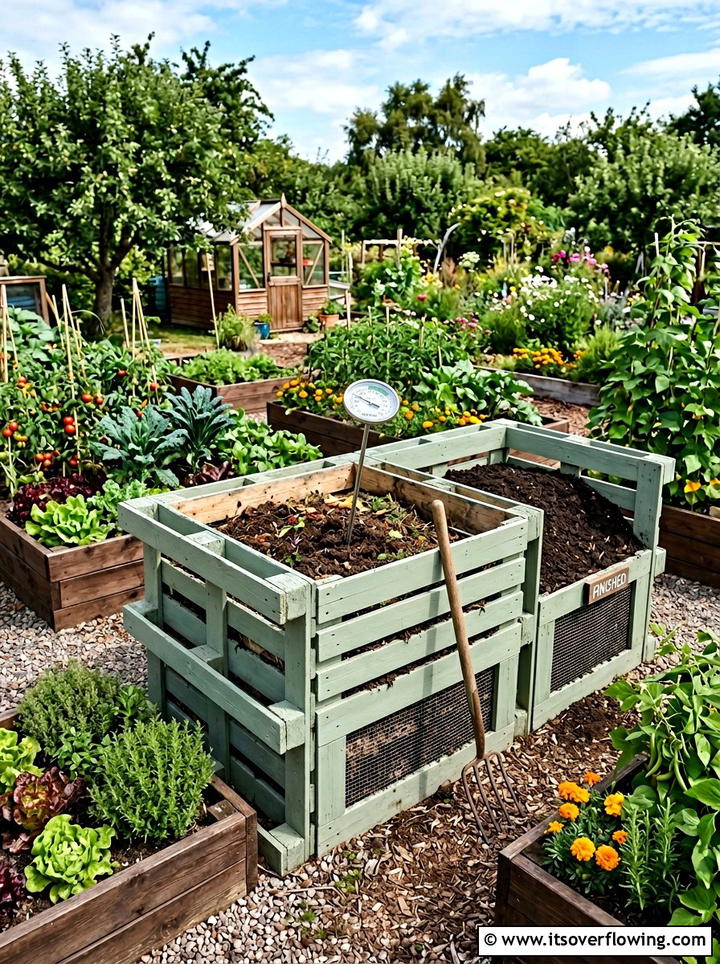 Recycled Pallet Compost Bin - 25 backyard ideas with compost station