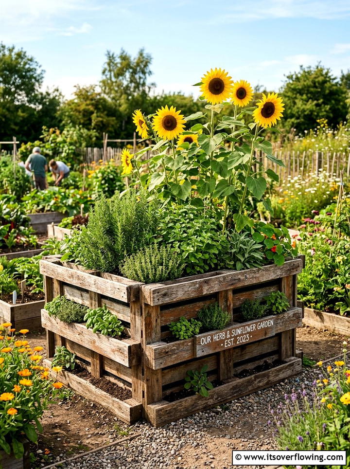Recycled Pallet Garden Bed - 25 small garden ideas with raised beds