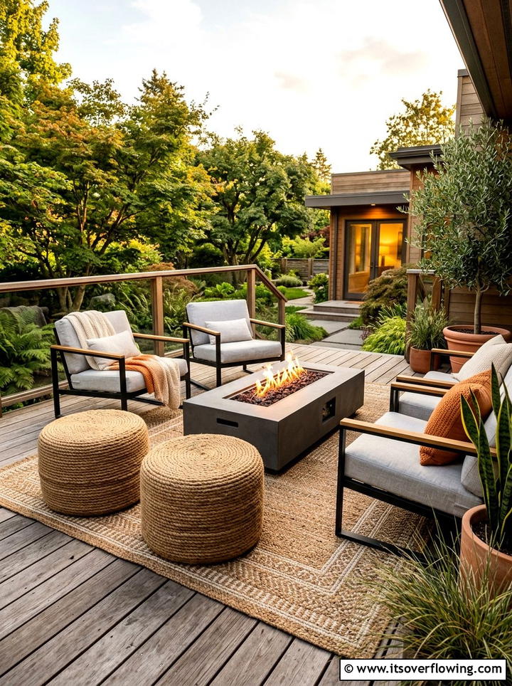 Recycled Tire Garden Ottoman - 25 upcycled garden ideas with modern style