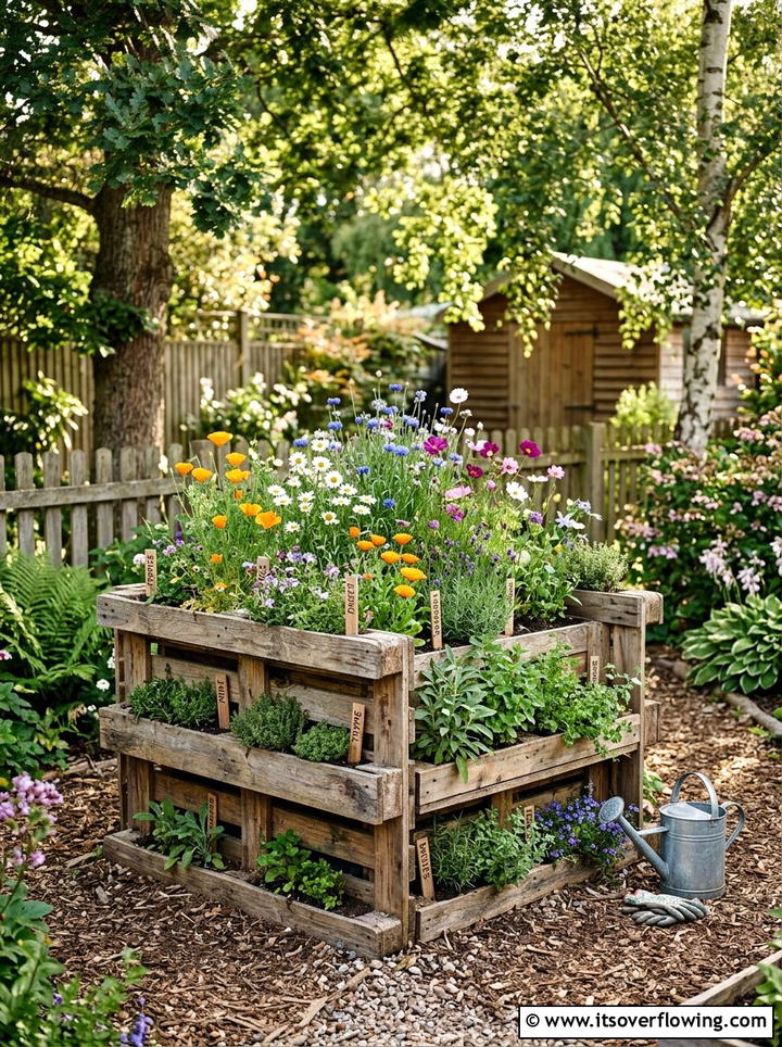 Recycled pallet garden beds - 25 garden ideas with raised beds