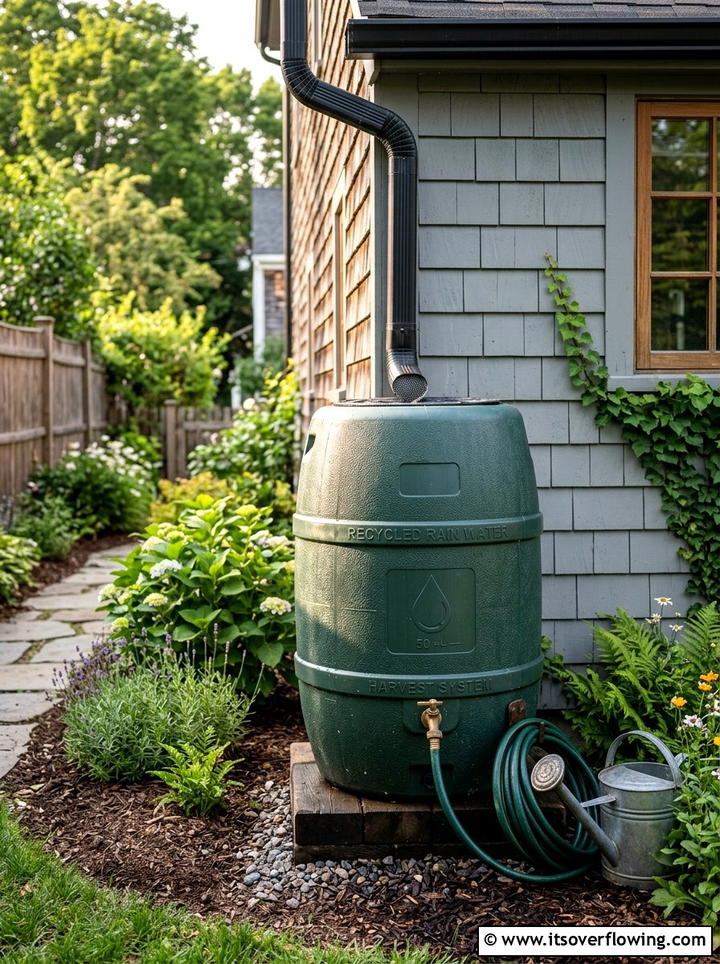 Recycled plastic rain barrel - 25 recycled garden ideas with recycled plastic projects