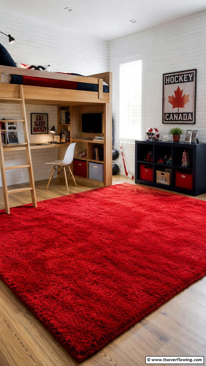 Red Bookshelves for Organization - 20 Red Boy Room Ideas for a Fun and Energetic Space