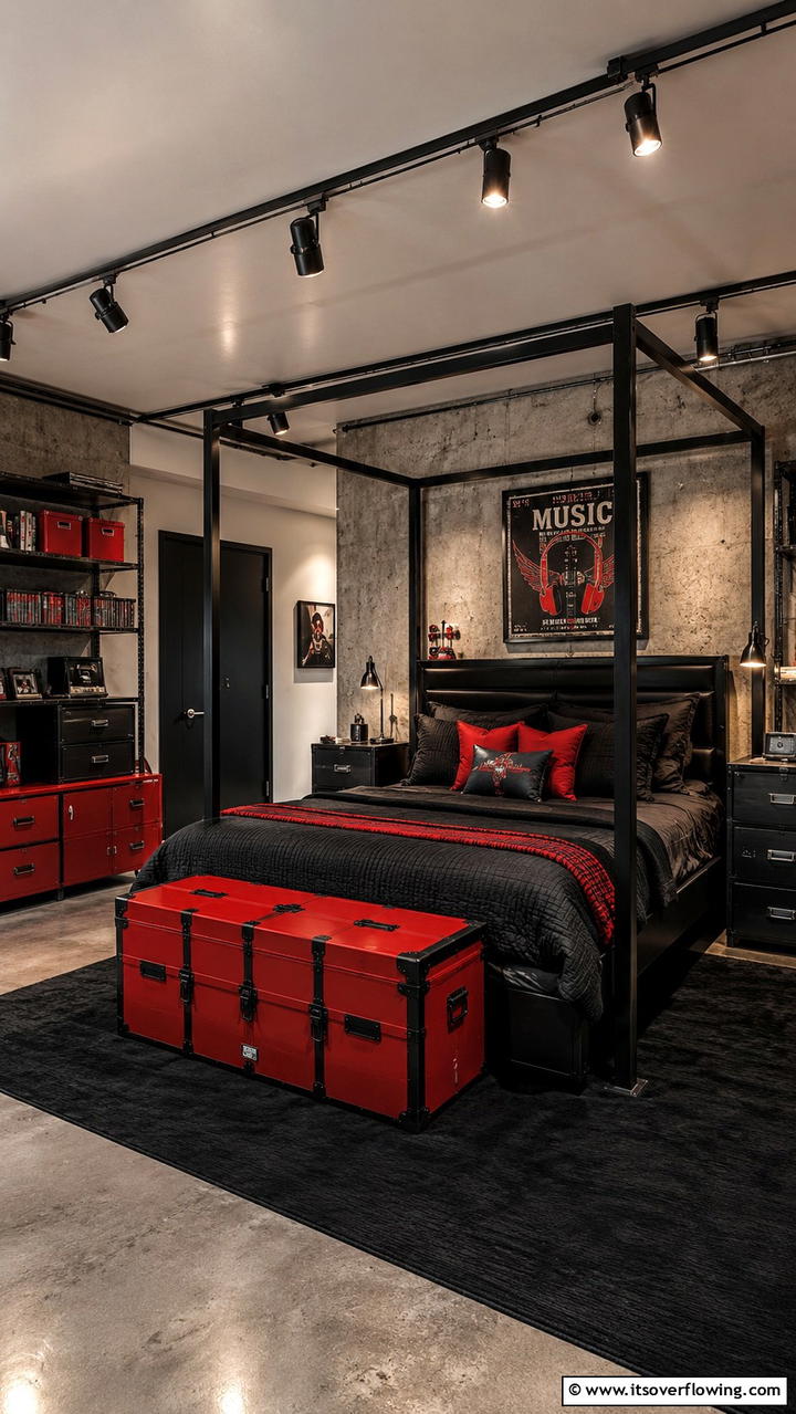 Red Ceiling Fan for a Unique Touch - 20 Red Boy Room Ideas for a Fun and Energetic Space