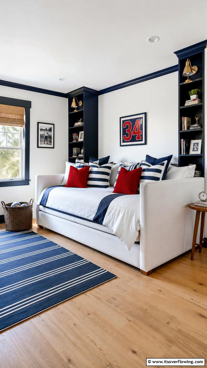 Red Storage Solutions - 20 Red Boy Room Ideas for a Fun and Energetic Space