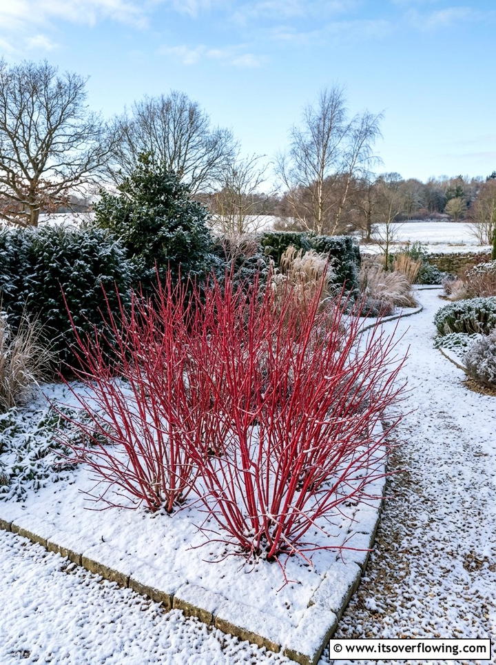 Red Twig Dogwood - 25 garden ideas for year round color