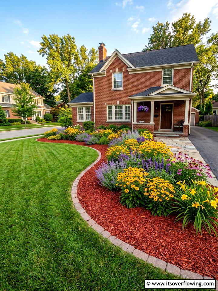Red Wood Chip - 25 garden ideas with mulch