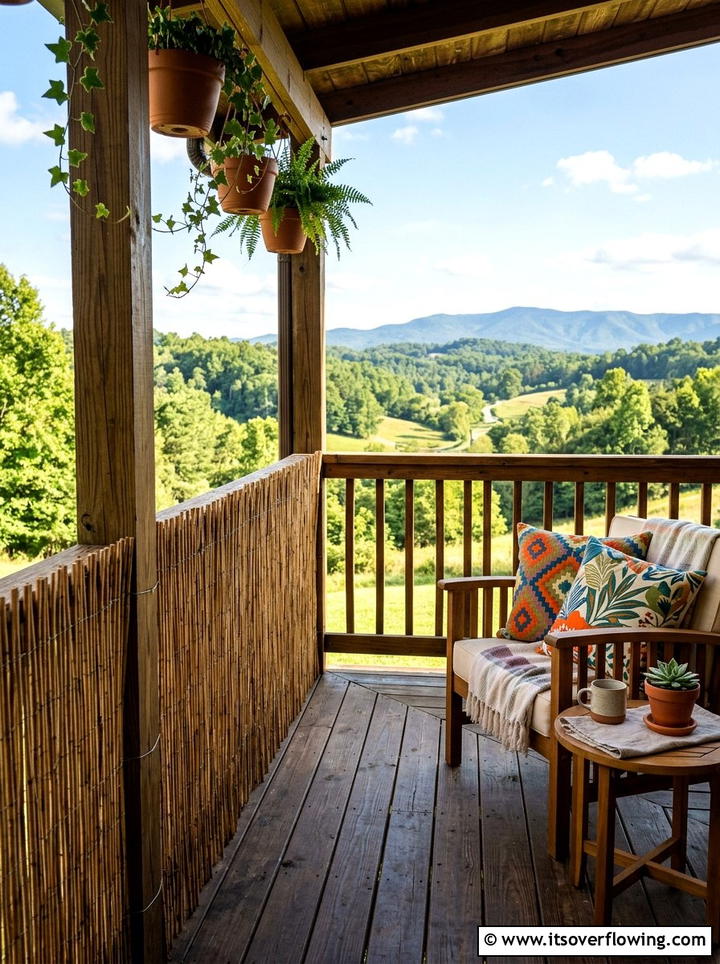 Reed Fencing - 25 front porch ideas with privacy screens